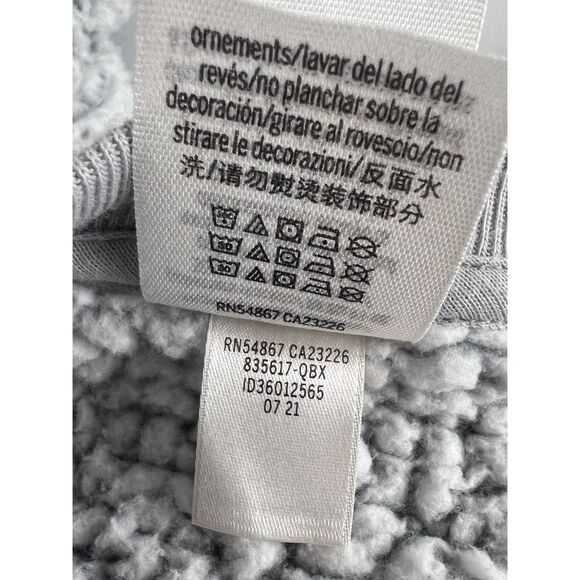 Victoria's Secret PINK Women's Sherpa Oversized Pullover Pockets Gray Size S - Picture 7 of 11